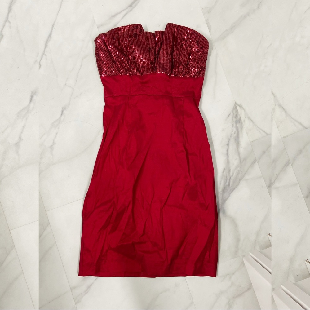 Red Sequin Dress